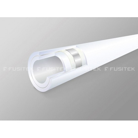 Труба PP-R/AL/PP-R ПН25 20 мм (центр. арм.) (4м/160) FUSITEK